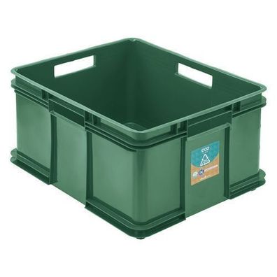 Euro Stapelbox Bruno Eco Grün Stapelkasten 54L Transport Eurobehälter 43x52x28