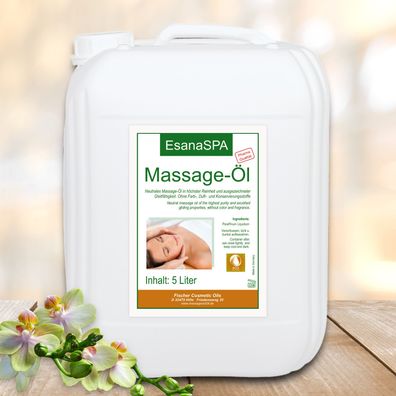 5L Esana SPA neutrales Massageöl, pharmazeutische Qualität DAB, 5 Liter