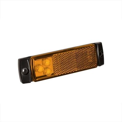 Seitenmarkierungsleuchte 12/24V orange 126x30mm LED