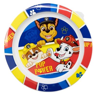 PAW Patrol Plastik-Teller Kunststoffset fér Kinder - Mikrowelle geeignet