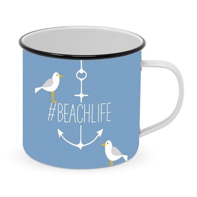 Metal Mug Beachlife 1 St