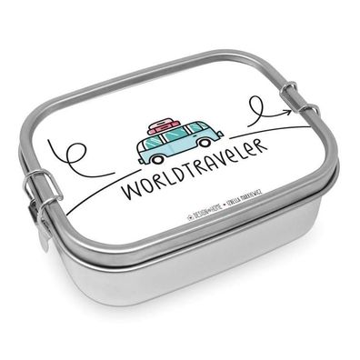 PPD Edelstahlbrotdose Worldtraveler 1 St