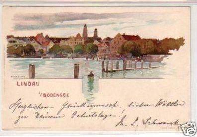 34472 Künstler-Ak Lindau im Bodensee um 1900