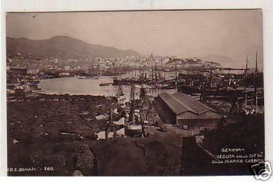 34503 Foto Ak Genua Genova Hafenansicht um 1910