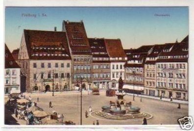 35034 Ak Freiberg Obermarkt mit Apotheke um 1910