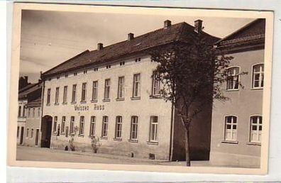 35146 Ak Saalburg Hotel Weißes Roß um 1950