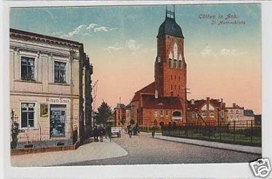 35264 Ak Cöthen in Anhalt St. Martinskirche um 1910