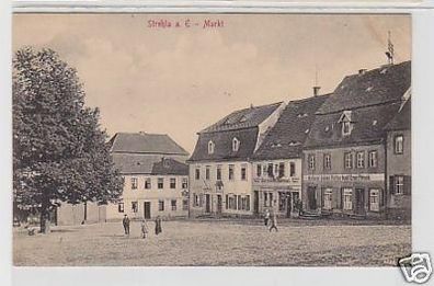 35345 Ak Strehla an der Elbe Markt 1915