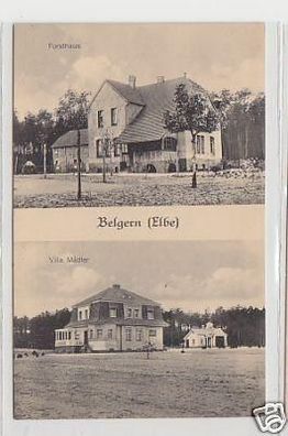 35379 Ak Belgern Forsthaus und Villa Mädler um 1910