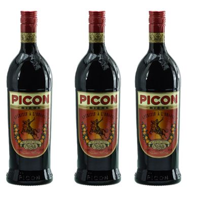 Picon Bière Bier Apéritif á la Orange Aperitif 3 x 1 Liter 18% Alkohol