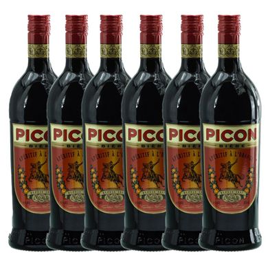 Picon Bière Bierapéritif á la Orange - 6 x 1 Liter - Erfrischender Aperitif