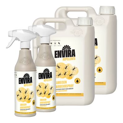 ENVIRA Ameisenspray 2 X 500ML + 2 X 2L