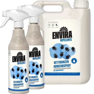 ENVIRA Bettwanzenspray 2 X 500ML + 2L