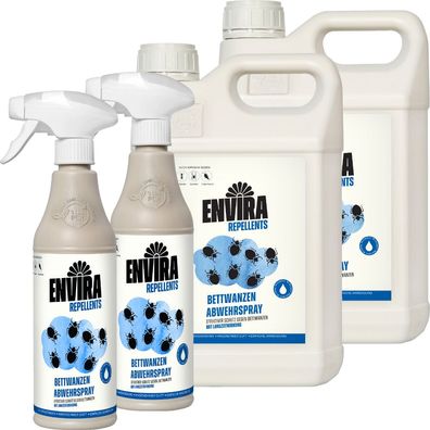 ENVIRA Bettwanzenspray 2 X 500ML + 2 X 5L