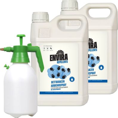 ENVIRA Bettwanzenspray 2 X 5L + 2L Drucksprüher