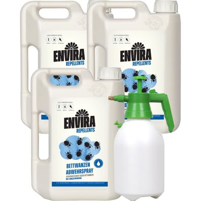 ENVIRA Bettwanzenspray 3 X 2L + 2L Drucksprüher