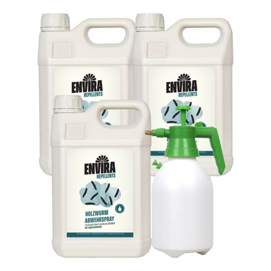 ENVIRA Holzwurmspray 3 X 5L + 2L Drucksprüher