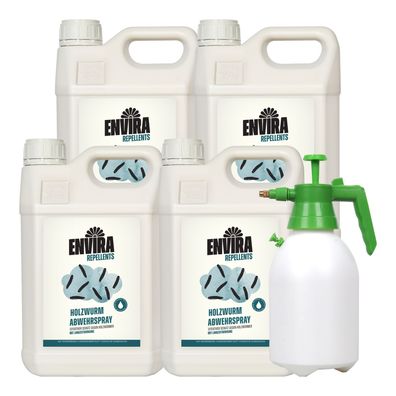 ENVIRA Holzwurmspray 4 X 5L + 2L Drucksprüher