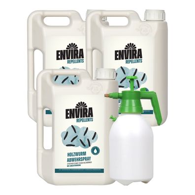 ENVIRA Holzwurmspray 3 X 2L + 2L Drucksprüher