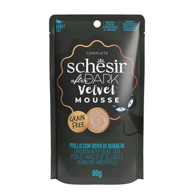 Schesir ad velvet cat chicken&egg 12x80 gr Schesir Malanico