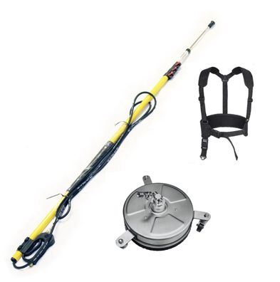 1,6- 7,4m Teleskoplanze + Gurt + Edelstahl Dachreiniger 30cm Kärcher Kränzle M22