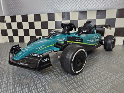 Elektro Formel 1 Aston Martin Kinderauto Kinderfahrzeug Kart 24V Leder EVA Musik