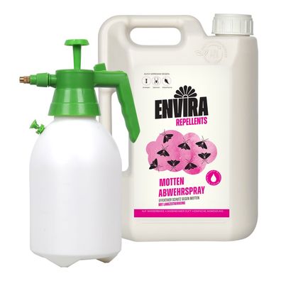 ENVIRA Mottenspray 2L + 2L Drucksprüher