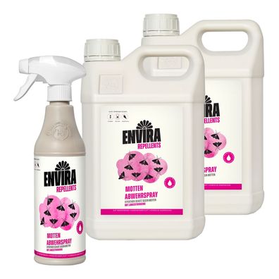 ENVIRA Mottenspray 500ML + 2 X 5L