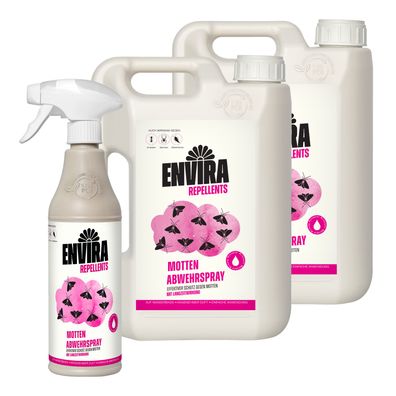 ENVIRA Mottenspray 500ML + 2 X 2L