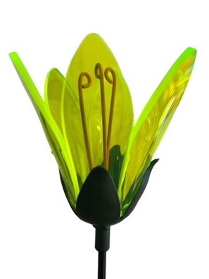 Sonnenfänger Blume am Swingstab Gartenstecker Ø8cm H90cm grün Stecker Garten