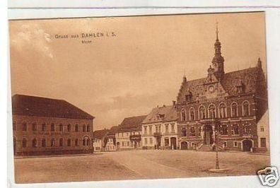 31870 Ak Gruß aus Dahlen in Sachsen Markt 1910