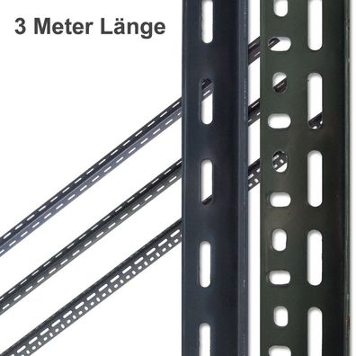 Regalträger Stahl 3 m Regalsystem Winkelprofil Winkelblech Industrieregal stabil
