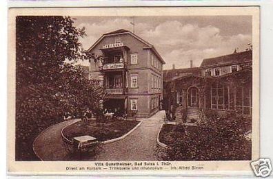 31376 Ak Bad Sulza in Thüringen Villa Gunstheimer 1930