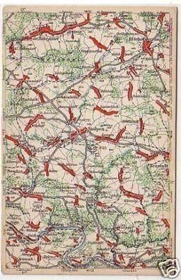 31341 Wona Landkarten Ak Stolpen und Umgebung um 1920