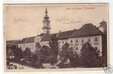 31200 Ak Linz an der Donau Promenade um 1910