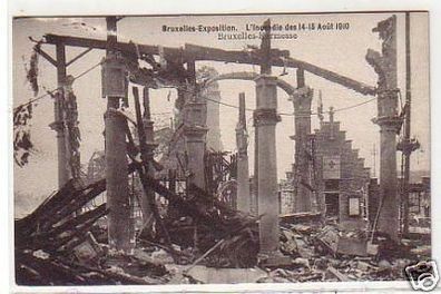 31160 Ak Katastrophe bei der Ausstellung Brüssel 1910
