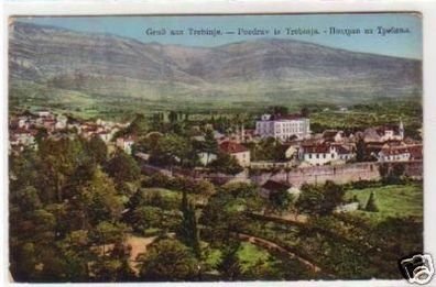 31124 Ak Gruß aus Trebinje Bosnien Totalansicht 1915