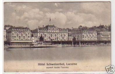 31077 Ak Hotel Schweizerhof Lucerne 1920