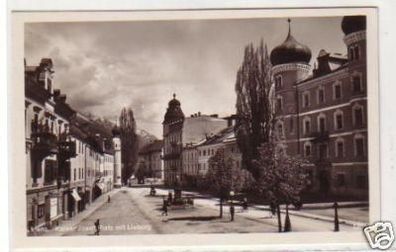 31071 Ak Lienz Kaiser Josef Platz mit Lieburg um 1940