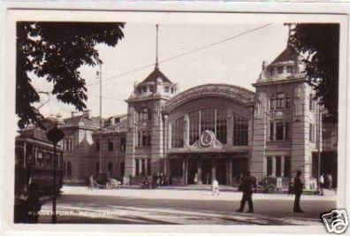 31069 Ak Klagenfurt Hauptbahnhof um 1940
