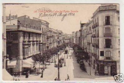 31042 Ak Valencia Calle del Pintor Sorolla 1921