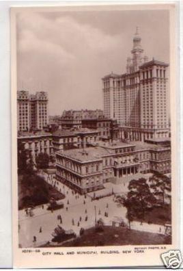 30982 Ak New York City Hall and Muncipal Building 1930