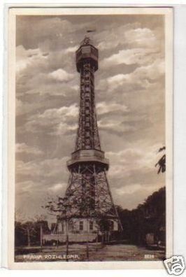 30876 Ak Prag Praha Rozhledna Turm um 1930