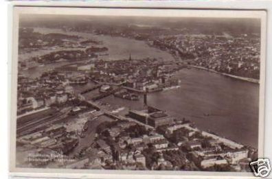 30863 Ak Stockholm Schweden Fliegeraufnahme um 1930