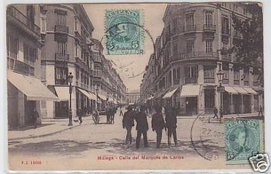 30849 Ak Málaga Calle del Marqués de Larios 1908