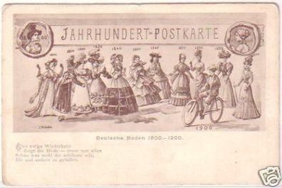 28872 Jahrhundert Postkarte Deutsche Moden 1800-1900
