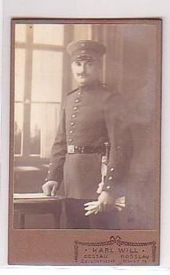 29114 Foto Soldat mit Säbel Dessau Rosslau um 1910