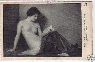 29137 Reklame Ak Erotik "Bei der Lektüre" um 1920