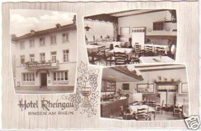 29263 Ak Bingen am Rhein Hotel Rheingau um 1950