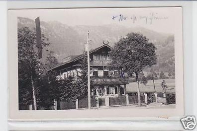 29299 Foto-Ak Oberammergau Pension Ammerhof 1937